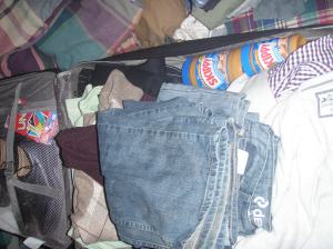 These would later be taken at the airport due to a packing error on my part. No PEANUT BUTTER!